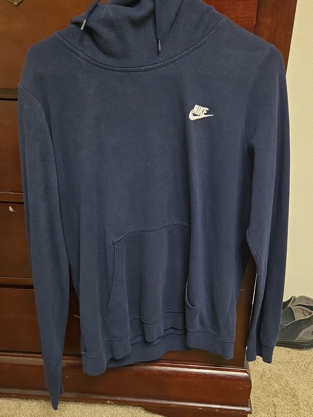 Nike Navy Hoodie Cowl Neck